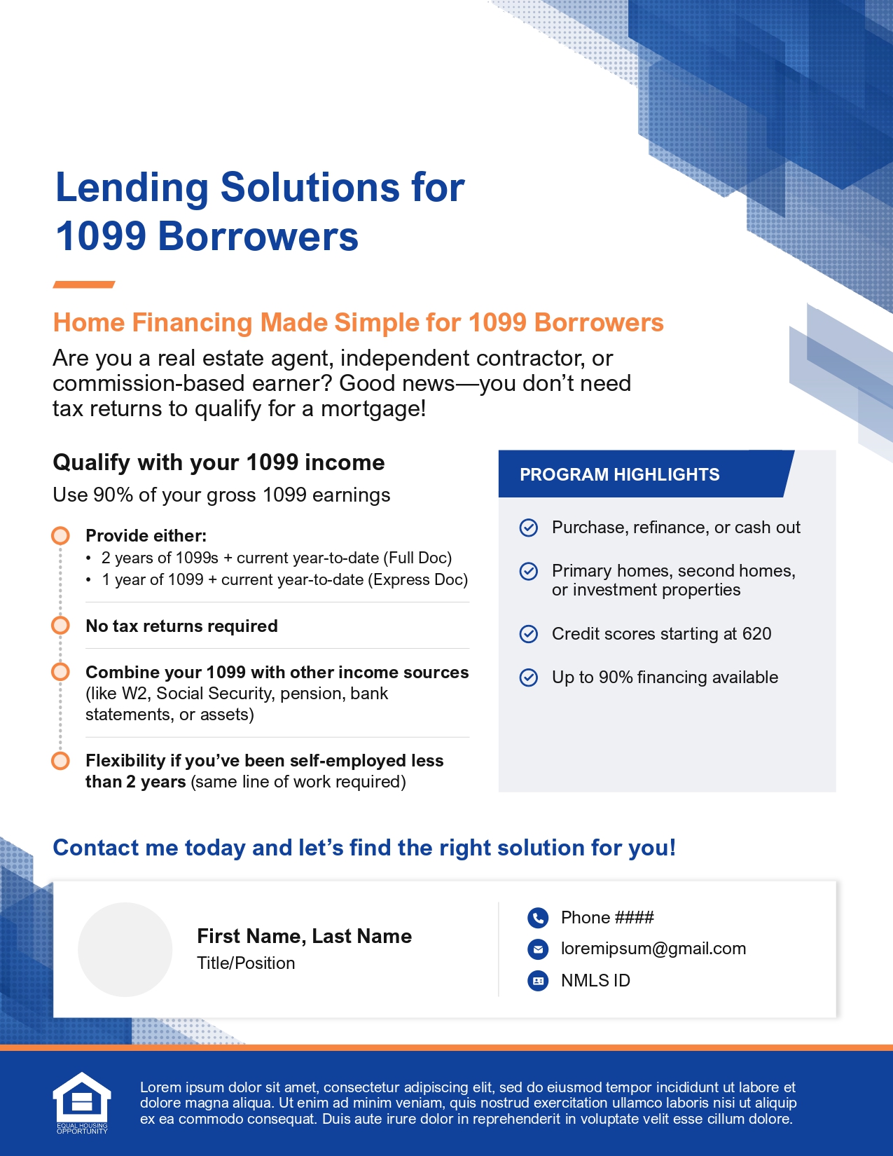 White Label Flyer – Lending Solutions for 1099 Borrowers – HS – 09.2025_page-0001